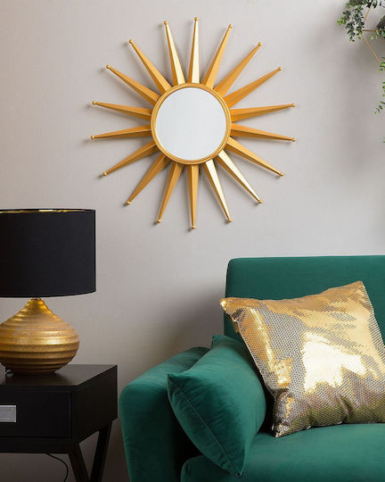 60 Cm Gold Wall Mirror Perelli