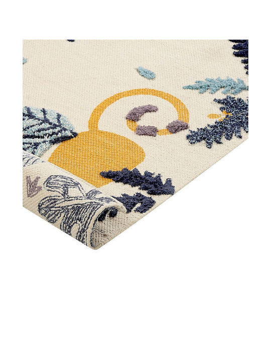 Cotton Children's Rug Animal Pattern 80 X 150 Cm Multicolored Naibos