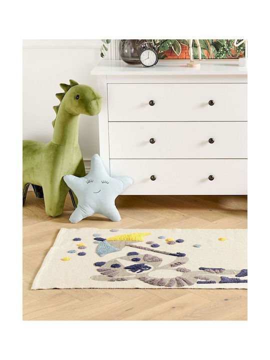 Children's Cotton Rug Animal Pattern 80 X 150 Cm Beige Singkil