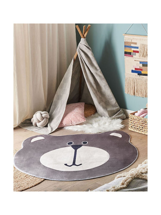 Children's Bear Rug ⌀ 120 Cm Brown Colargol