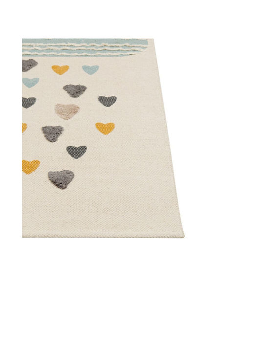 Multicolored Cotton Children's Rug 80 X 150 Cm Blang