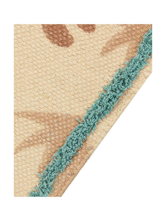 Children's Cotton Rug Animal Pattern 80 X 150 Cm Multicolored Stabat