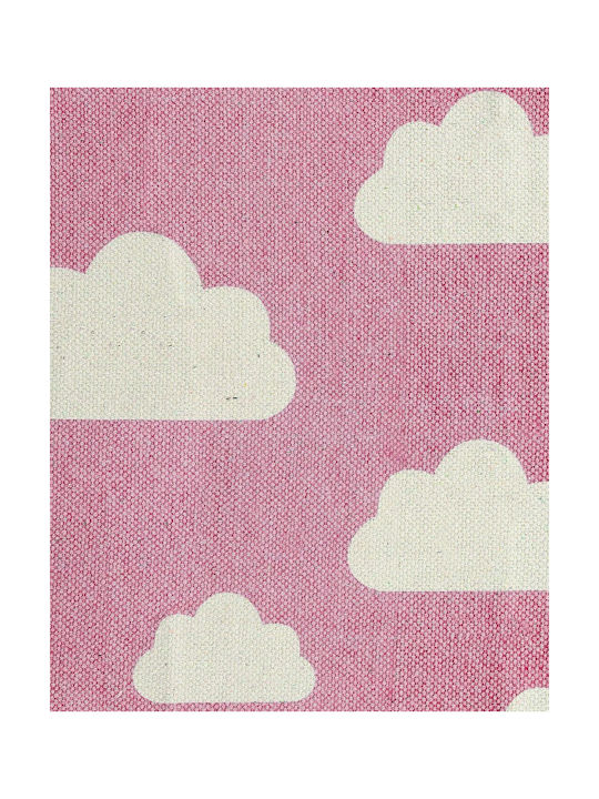 Cotton Children's Rug Cloud Motif 60 X 90 Cm Pink Gwalijar