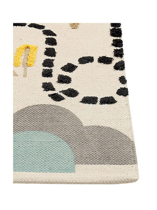 Multicolored Cotton Children's Rug 80 X 150 Cm Sazak