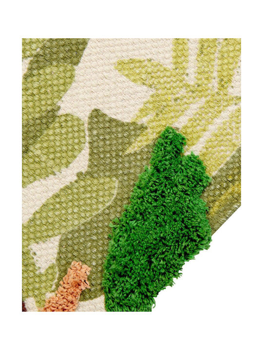 Children's Cotton Rug Jungle Theme 80 X 150 Cm Multicolored Janhto