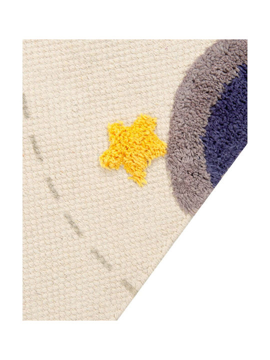 Children's Cotton Rug Galaxy Motif 80 X 150 Cm Multicolored Langsa