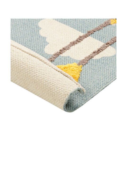 Cotton Children's Rug Polar Bear Motif 80 X 150 Cm Multicolored Barus