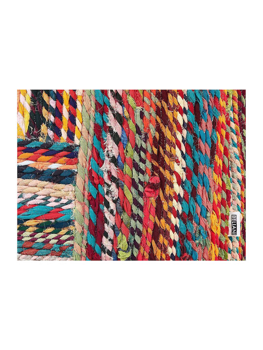 Πουφ Σκαμπό Mekhtar Multicolored 40x40x40cm