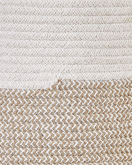 Set 2 weiße Baumwollkörbe Beige Pazha