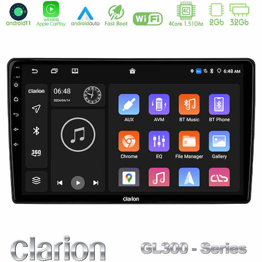 Clarion Автомобилна Аудио Система (Блутут/USB/WiFi/GPS/Apple-Carplay/Android-Auto) с Тъчскрийн 9"