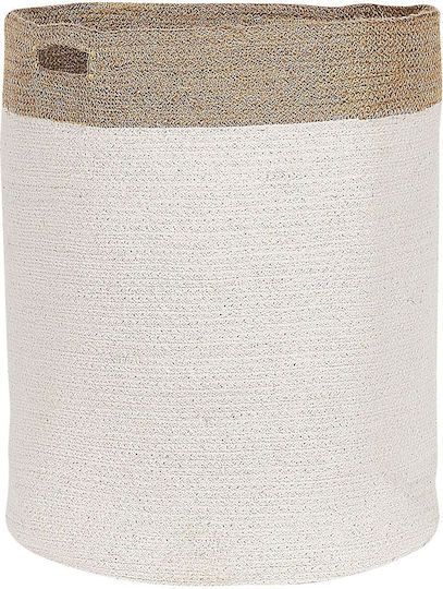 Set 2 Weiße Baumwollkörbe Beige Kardh