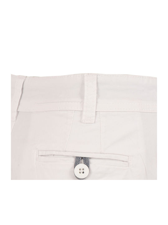 Kinder Shorts Bermudas Stoff Alex Weiß