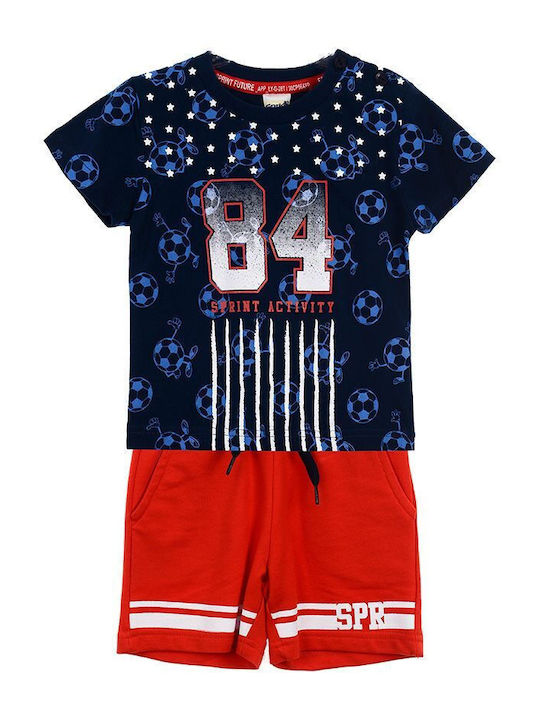 Sprint Kids Summer Set With Shorts 2pcs Navy Blue