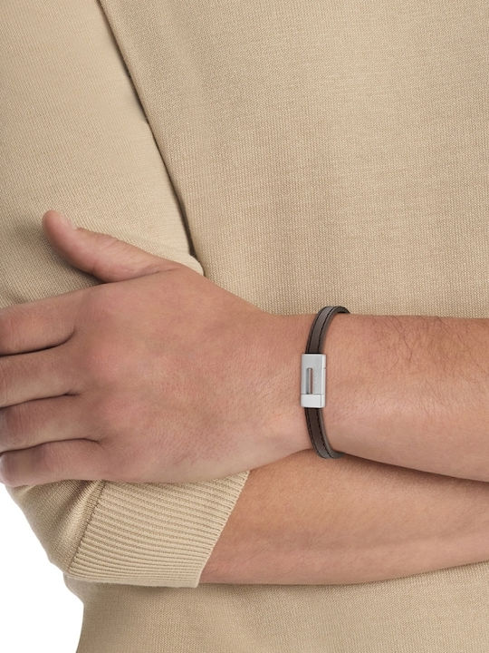 Calvin Klein Herren Leder Armband 19.5cm