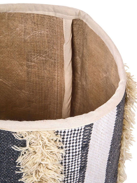Set 2 Beige Cotton Baskets Gray Kotkai