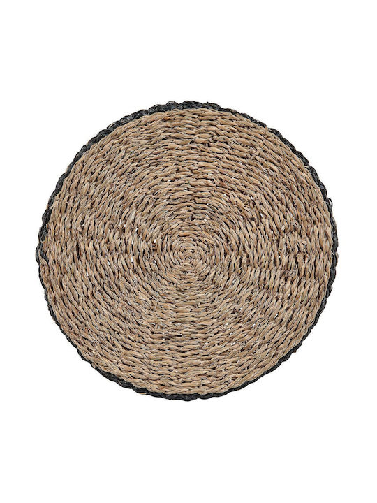 Set 3 Natural Seagrass Flower Baskets Black Rasbora