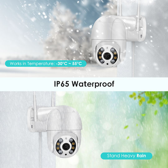 CAM.N8.8MP.WKSHP2 IP Cameră de Supraveghere Wi-Fi 4K Rezistentă la apă cu Difuzor