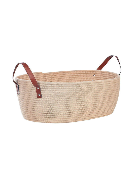 Set 2 Beige Cotton Baskets Gissar