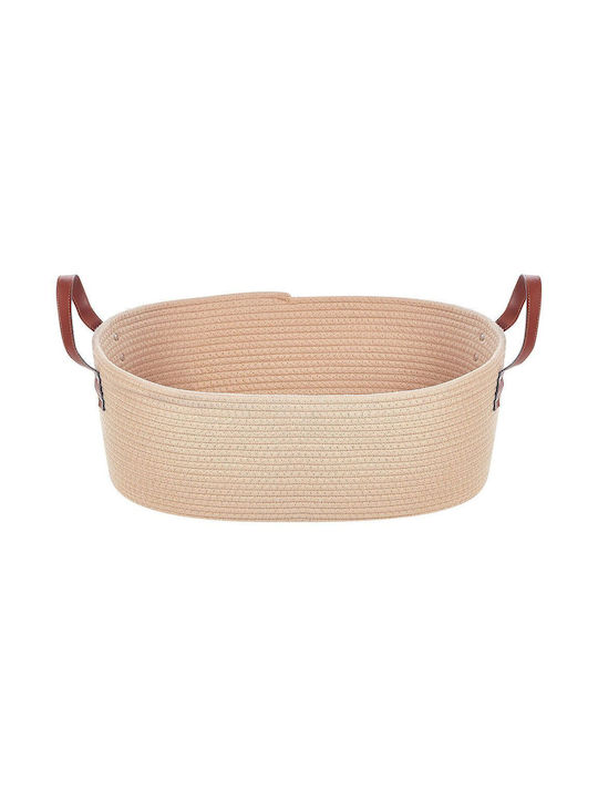 Set 2 Beige Cotton Baskets Gissar