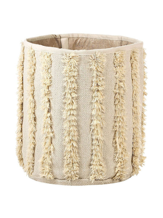 Set 2 Beige Cotton Baskets Kakki