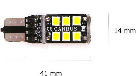 Led T10 W5w 10-18v 7w Canbus