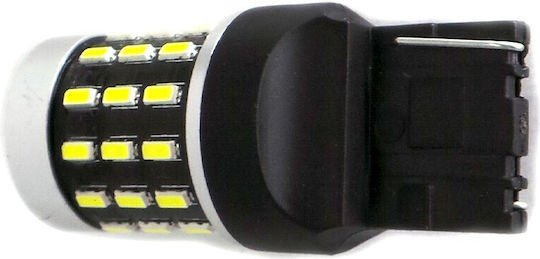 Led 7440 W21w 12-24v Canbus 1800lm White Bulb A Lens