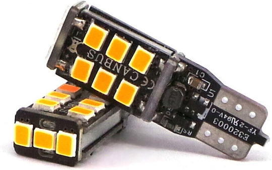 Led T10 W5w 10-18v 7w Canbus Orange
