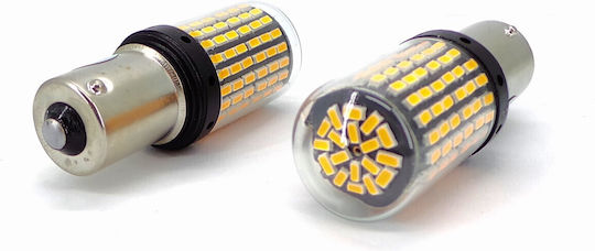 LED-Glühbirnen 2x PY21W BAU15S 12-24V Canbus Orange Premium