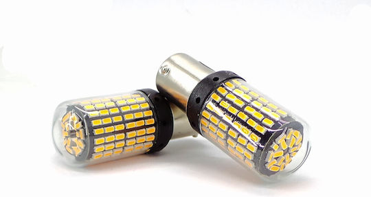 LED-Glühbirnen 2x PY21W BAU15S 12-24V Canbus Orange Premium
