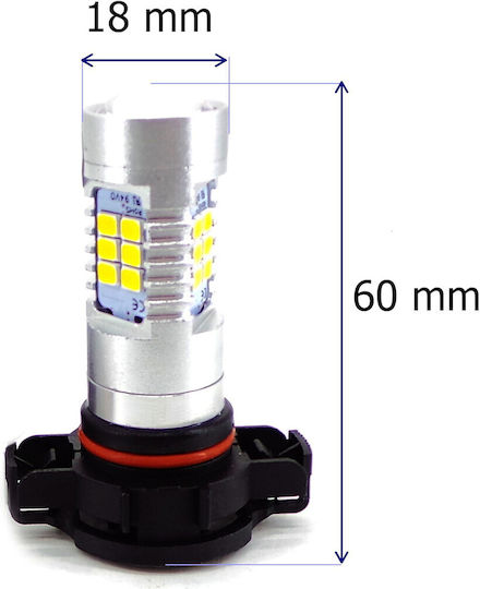 LED H16 12-24V Canbus Orange Glühbirne