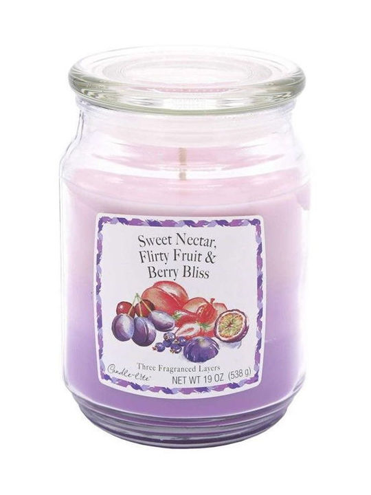 Candle Light Αρωματικό Κερί με Άρωμα Nectar & Fruit & Berry Μωβ 538gr