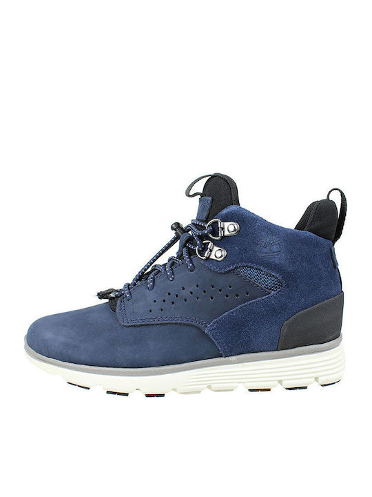Killington Anatomical Leather Kids Boots with Laces Navy Blue