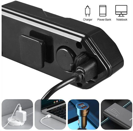 Bicycle Lamp Red Light Usb Remote Control
