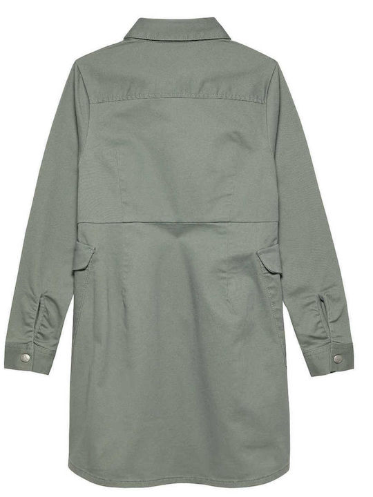 Kinderkleid Langärmelig Olive