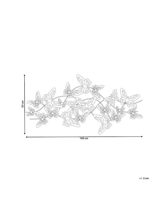 Multicolored Butterfly Wall Decoration Gallium