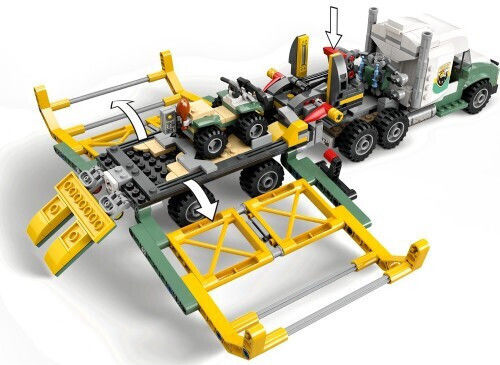 LEGO Jurassic World Allosaurus Transport Truck for Ages 8+ 588 Pieces
