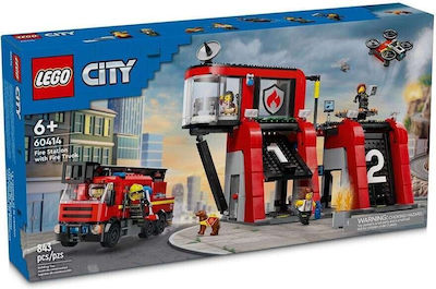 Lego -Stadt Fire Station With Fire Truck für 6+ Jahre