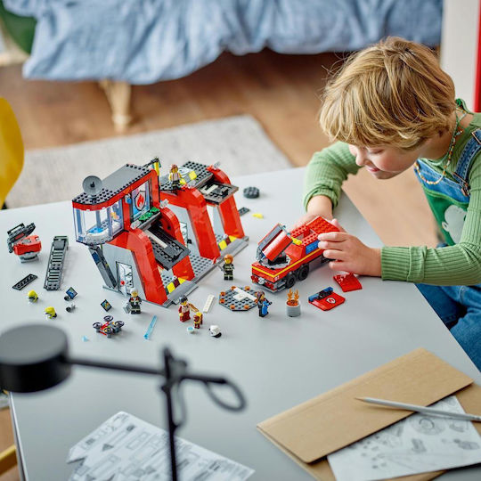 LEGO City Fire Station With Fire Truck for Ages 6+