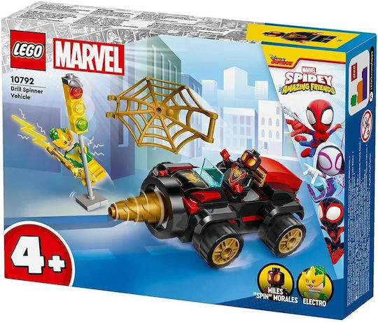 LEGO Marvel Spidey Drill Spinning Vehicle For 4+ Years 84 Pieces