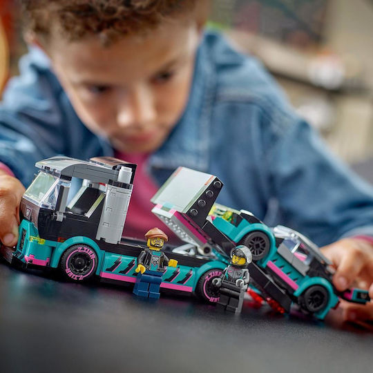 LEGO City Race Car And Car Carrier Truck για 6+ Ετών 328τμχ
