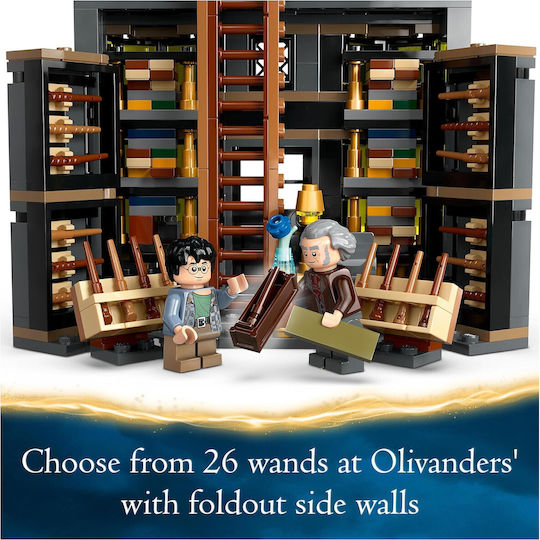 LEGO Harry Potter Harry Potter Ollivanders & Madam Malkin's Robes Pentru 8+ Ani 744 Piese