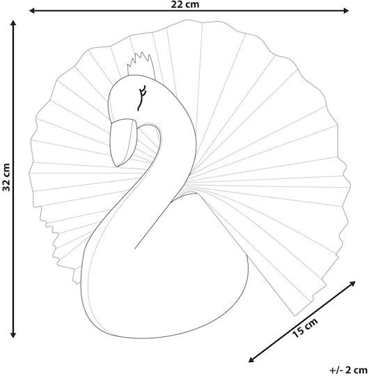 Plüsch Wanddekoration Weißer Schwan Odetta