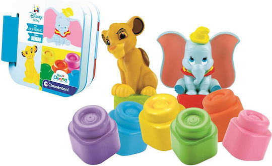 Baby Clementoni Τουβλάκια Simba & Dumbo για 10+ Μηνών 6τμχ