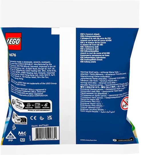 LEGO Sonic The Hedgehog Kiki's Coconut Attack For 6+ Years 3 Pieces