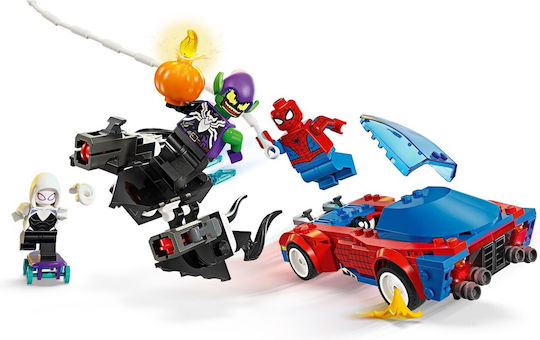 LEGO Spider-Man Spider-man Race Car & Venom Green Goblin for Ages 7+ 227 Pieces