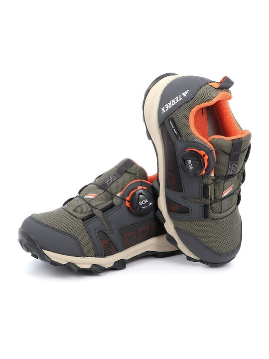Terrex Agravic Boa Wasserdichte Kinder Sportschuhe Laufen Khaki
