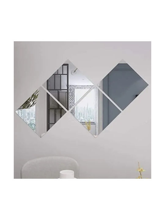 Αυτοκόλλητος Wall Mirror with Plastic Frame 20x20cm 1pcs