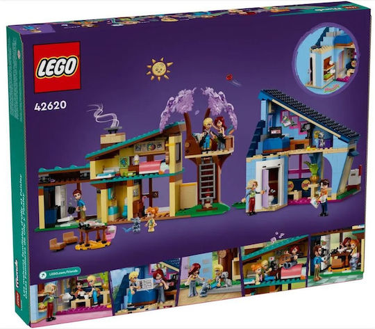 LEGO Friends Olly und Paisleys Familienhäuser für 7+ Jahre 1126 Stück