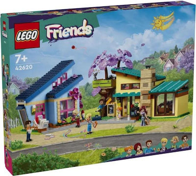 Lego Приятели на Olly And Paisley's Family Houses за 7+ Години