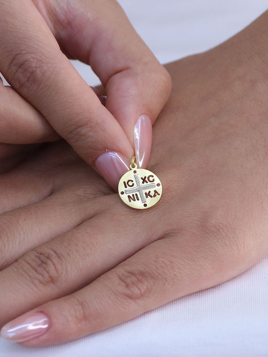 Pendant Constantine Coin Gold 9K
